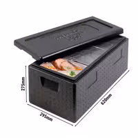 (2 st) THERMO FUTURE BOX | Thermobox MENU 3 - 28 liter - Svart
