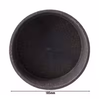 (60 pcs) Dessert Bowl - Bio-Compound - 1.0L - round - Ø 185mm - Depth: 68mm - Grey
