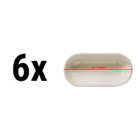 (6 pcs) Bowl - TEOS - Porcelain - 160x65mm - Depth: 50mm - Cream