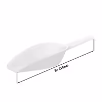 Ice Scoop - with Holder - 512ml (18oz) - Medium - White