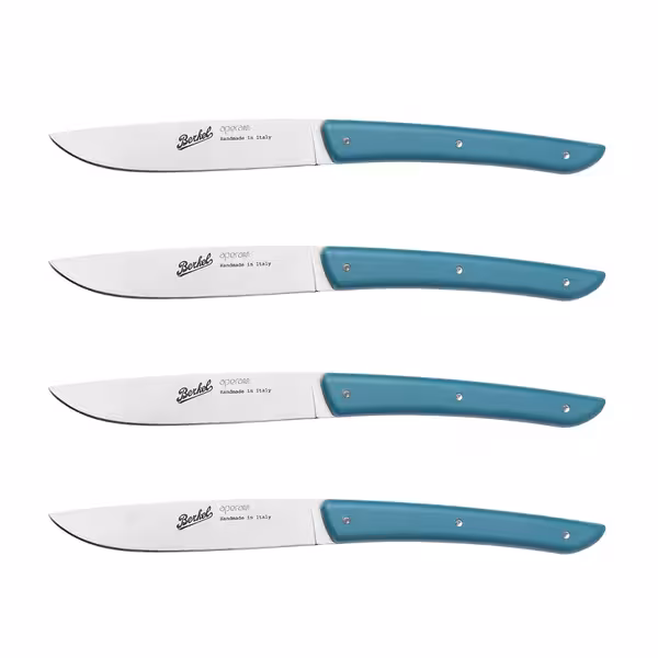 BERKEL | (4 bucăți) - Cuțit pentru friptură - Petrol albastru - 110mm