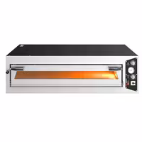 Electric Deck Pizza Oven - Single Deck - Refractory Stone Deck - 9 x Ø 34cm (13.4") - up to 450°C