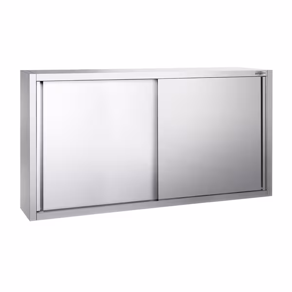 خزانة حائط ستانلس ستيل PREMIUM - 1800x400mm - مع باب انزلاقي - ارتفاع 1000 mm