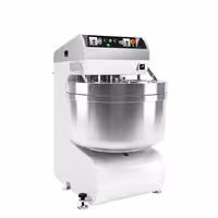 Spiralna miješalica za tijesto PREMIUM PLUS - 298 l / 200 kg - 2 brzine - s fiksnom posudom - 2 motora - s timerom - 400 V - za pizzu i kruh