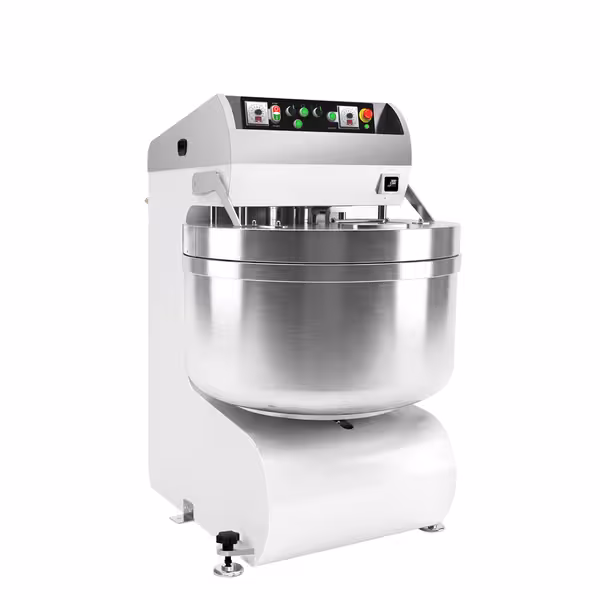 Spiralna miješalica za tijesto PREMIUM PLUS - 298 l / 200 kg - 2 brzine - s fiksnom posudom - 2 motora - s timerom - 400 V - za pizzu i kruh