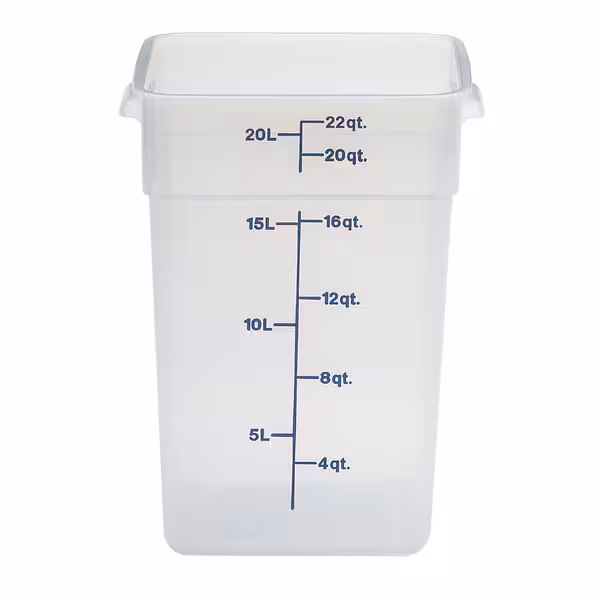 (6 komada) CAMBRO | CAMSQUARES® - Posude - 20,8 litara - Prozirne