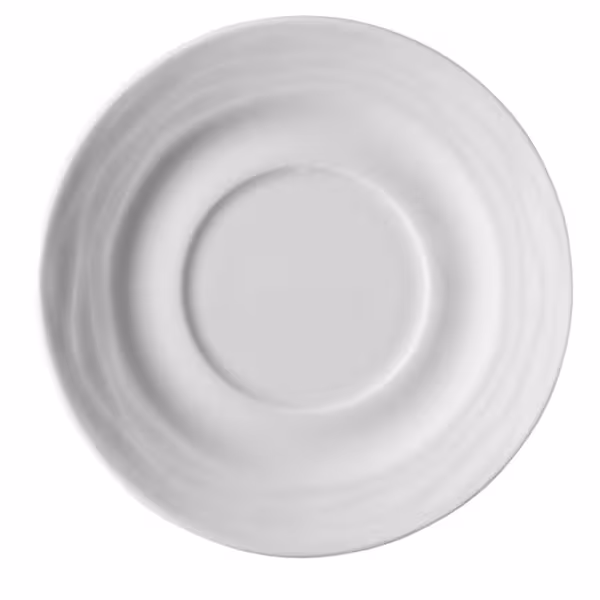 (6 adet) SEA WAVE - Espresso Fincan Tabağı - Ø110mm - Beyaz