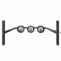 Infracrveni grijaći most s 3 grijaće lampe – 750 W – podesive visine – crna