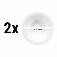 (2 adet) SELTMANN WEIDEN | Gurme Tabağı - Yuvarlak - Ø 270mm - Beyaz/Sade