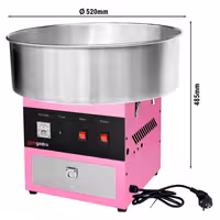 Commercial Candy Floss Machine - Ø520mm - 950W - Pink