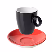 (6 adet) BART COLOUR CAFE - Espresso Fincanı Colour Cafe - 65ml - Siyah