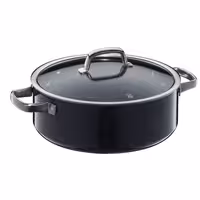 WMF | Fusiontec Mineral - Fritovací hrnec - Ø 280 mm - vč. skleněné poklice - černý