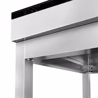 Commercial Stainless Steel Centre Table PREMIUM - 1800x800mm - with Undershelf - with Cross Bracing - with Granite Worktop
