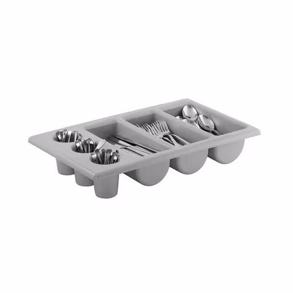 (6 Stück) GN 1/1 Besteckbehälter - 530x325mm - Polypropylen - 6 Fächer