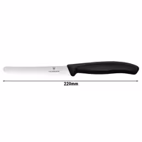 VICTORINOX | SWISS CLASSIC - Nož za rajčice & Stolni nož sa valovitim rezom - Oštrica: 110mm