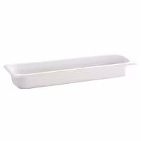 (6 pcs) Melamine Gastronorm Tray GN 2/4 - ECO - White - 3L - Depth: 65mm