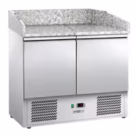 Commercial Pizza Prep Counter - Granite Top ECO - 935x700mm - with 2 doors