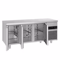 Commercial Counter Fridge PREMIUM - 1860x700mm - glass doors - with 3 doors - capacity 474 litres