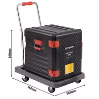 Thermobox – prednje punjenje – 63 litre – prima 12 GN 1/1 posuda – uključujući kolica