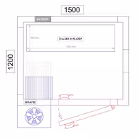 وحدة رفوف ألمنيوم - بداية - 1195x1800mm - عمق: 360 mm - 4 رفوف - الحمولة: 600 kg