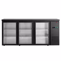 Chłodziarka barowa – 2000 mm – 355 L – z 3 drzwiami szklanymi i oświetleniem LED RGB