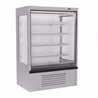 Commercial multideck display fridge - Open front - 1020mm - 602L - with 4 shelves - incl. night blind
