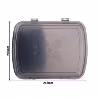 (60 pcs) Reusable Lid - 245x200mm - Grey - fits Reusable Menu Containers 245x200mm