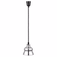 Infracrvena grijaća svjetiljka - 275 W - sjenilo Ø 228 mm - podesiva po visini - srebrna