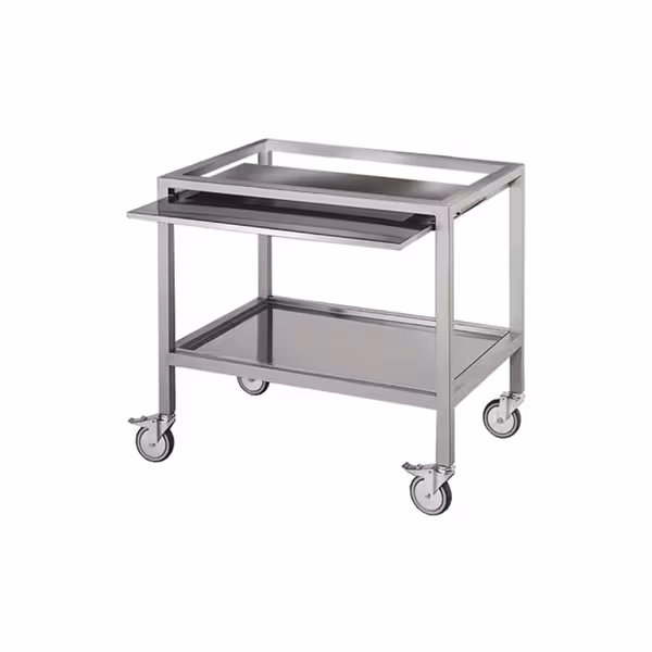 Base Stand - Open Mobile Base - 940x690x880mm - Stainless Steel - with Wheels - for EM420 Series