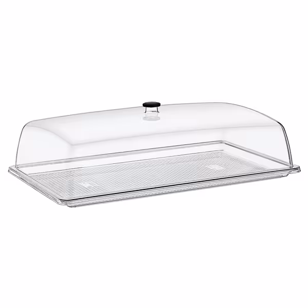 Tray with Dome Cover - GN 1/1 - Polycarbonate - 530x325mm - Height: 170mm - incl. GN 1/1 tray - with stackable design