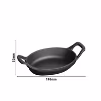 STAUB | SPECIALITIES - Posuda za pečenje - Ovalna - 150 mm - Lijevano željezo - Crna boja