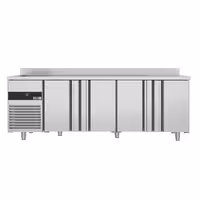 Rashladni pult PREMIUM - 2360x720 mm - 540 l - Ventilirano hlađenje - s 4 vrata - s 1 korita - Leđni podignuti rub