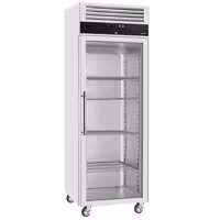 Szafa mroźnicza ECO – stal nierdzewna – 600 L – z 1 drzwiami szklanymi