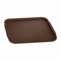 (10 kom) Poslužavnik za kantinu - ABS plastika - 460x360 mm - Visina: 20 mm - Smeđi - s protukliznom površinom