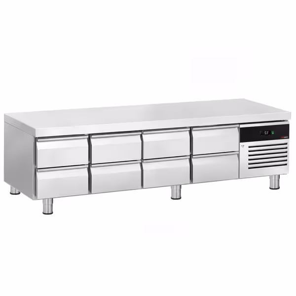 Hladna bazna jedinica – 2400 mm – 386 litara – 8 ladica GN 1/1