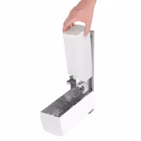 AIR-WOLF | Dozator sapuna & dezinfekcijskog sredstva sa pritisnim gumbom - 1200 ml - Plemeniti čelik - Bijela boja
