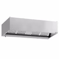 Commercial Wall-Mounted Extractor Hood with Motor – 2000mm – with Speed Controller, Baffle Filters & LED Lighting