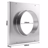 Iesūces uzmava – Ø 290 mm – ventilācijas caurulēm ar diametru 300 mm