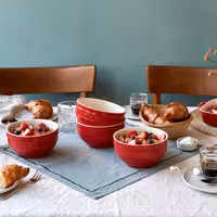 (4) STAUB| Ceramic Bowls Set – Cherry Red - Ø 120 mm