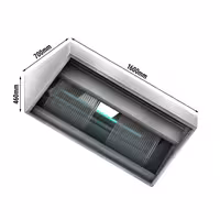 Profesionalna plazma napa - 1 600 mm - 95% uklanjanja pare i mirisa - s plazma filtrom i rasvjetom