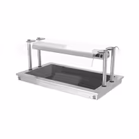 Drop-in Hot Plate - Stainless Steel - 1000mm - 3x GN 1/1 - 1.35 kW - with Toughened Glass Sneeze Screen
