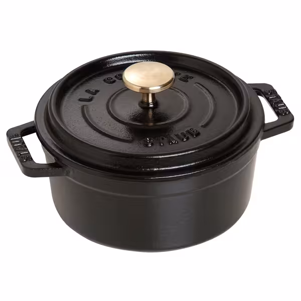 STAUB | Mini Cocotte Round Enamelled Cast Iron Casserole Dish – Ø 120 mm – Black