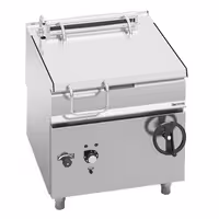 Električna nagibna tava - 80 l - 9,6 kW - s ručnim nagibanjem (kolo) - linija 900
