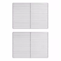 (2 szt.) Ruszt GN 2/1 – stal nierdzewna – 530 x 650 mm – na butelki – pasuje do szaf chłodniczych z drzwiami szklanymi serii GN 2/1
