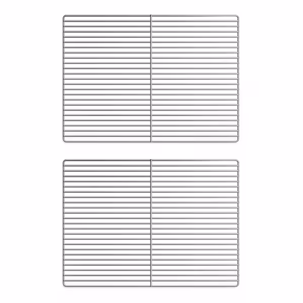 (2 szt.) Ruszt GN 2/1 – stal nierdzewna – 530 x 650 mm – na butelki – pasuje do szaf chłodniczych z drzwiami szklanymi serii GN 2/1