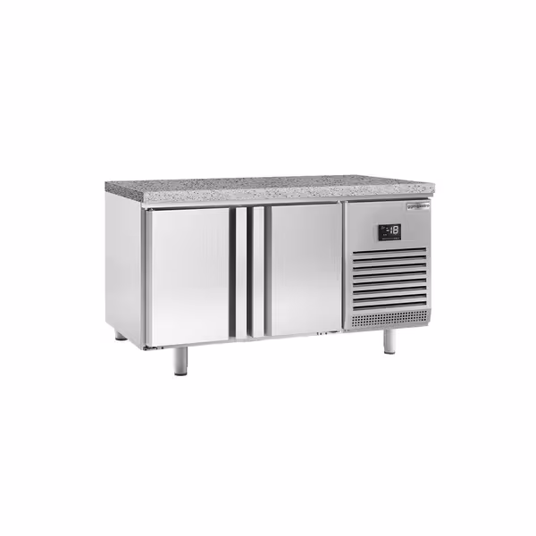 Pekarski zamrzni pult PREMIUM PLUS - 1618x800 mm - 420 l - Ventilirano hlađenje - s 2 vrata - granitna radna ploča
