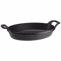 STAUB | Oval Cast Iron Baking Dish – 320 mm - Black - Stackable, Oven to 240°C