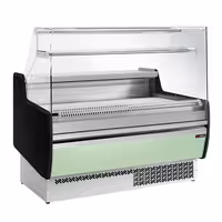 Serve Over Counter - 1310mm - with 2 doors - front panel light green - capacity 144 litres