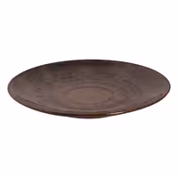 (6 pcs) VITTORIA | Plates - flat - Stoneware - Ø210mm - Brown