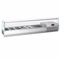 Countertop Prep Well / Refrigerated Topping Unit PREMIUM PLUS - 1733x353mm - 7x GN 1/4